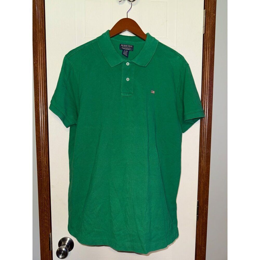 Polo Ralph Lauren Jeans Company Green Short Sleeve Polo Shirt SIZE‎ XL